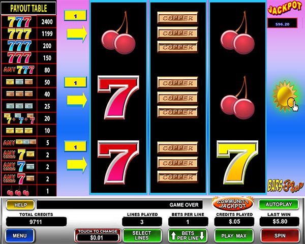 Bars Plus Slot Machine