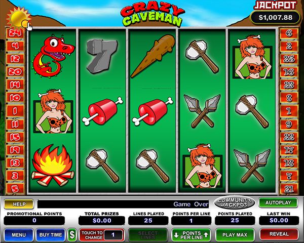 Crazy Caveman Slot Machine