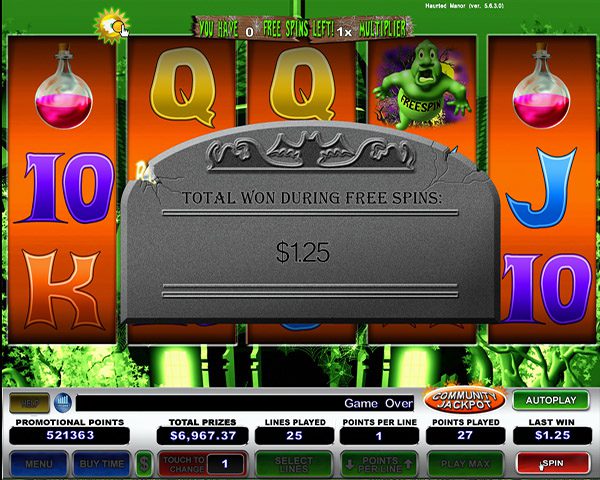 Haunted Manor Slot Machine